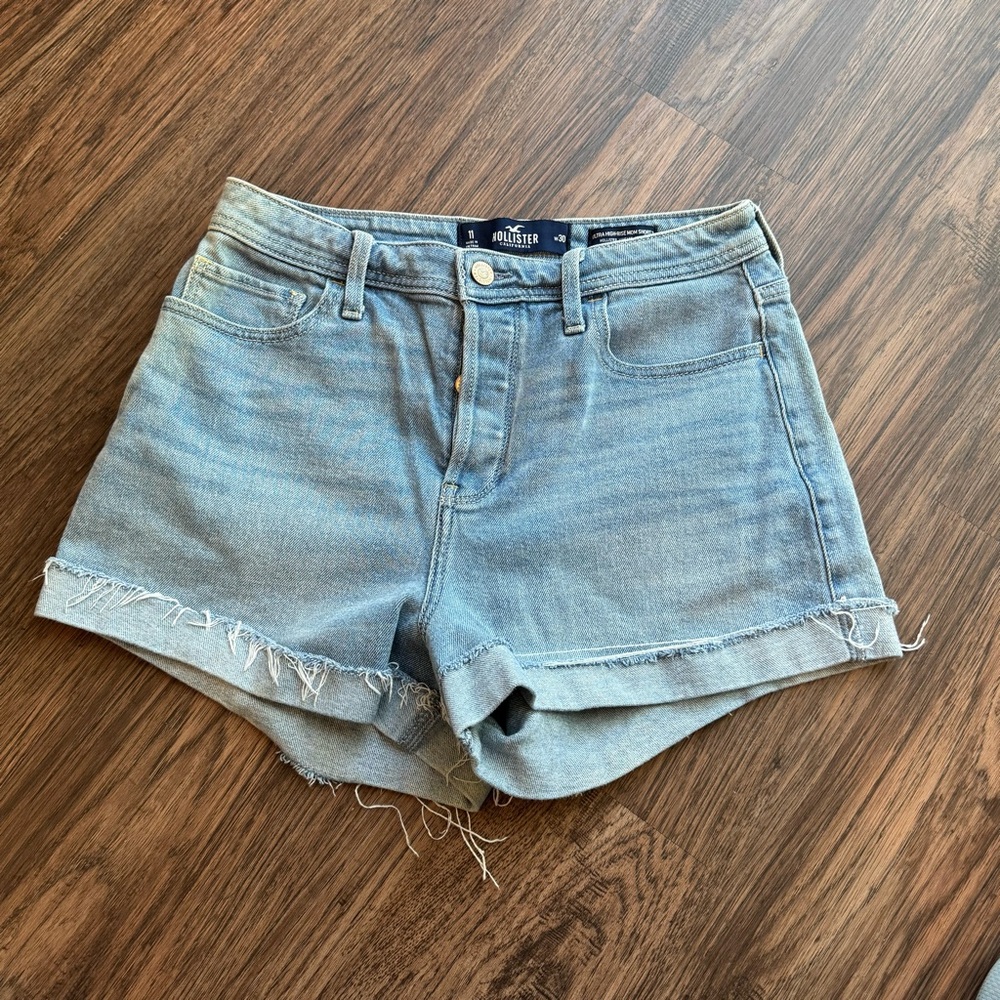 Hollister Light Blue Denim Shorts